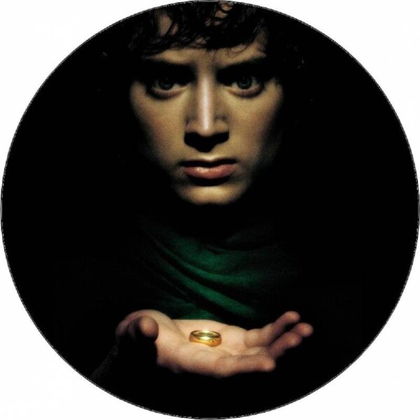 Jedlý papier Pána prsteňov Frodo na čiernom pozadí 19,5 cm - Pictu Hap - Pictu Hap