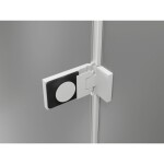 MEXEN/S - Lunar-F L skladacie sprchové dvere pravé 135, transparent, biela 836SL-135-050-20-00-P