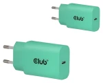Club 3D CAC-3020 zelená / Nabíjačka USB-C / 2-pack / 30W / Power Delivery (CAC-3024)