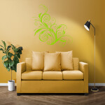 Veselá Stena Samolepka Ornament kvetina Farba: fialová, Veľkosť: 60 x 60 cm