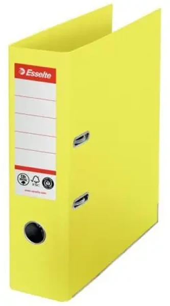 Esselte No.1 CO2 neutrálna žltá / Pákový zakladač / A4 / 75 mm / kartón (627566)