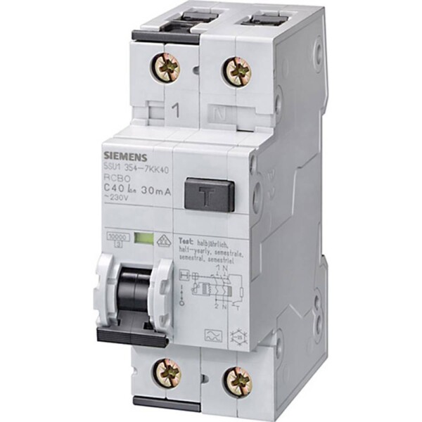 Siemens 5SU13546KK10 prúdový chránič/elektrický istič 2-pólový 10 A 0.03 A 230 V; 5SU13546KK10