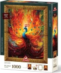 ART PUZZLE 5670 Puzzle s rámom a lepidlom 3v1 Farebný páv