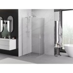 MEXEN - Exo štvorcový posuvný sprchovací kút 85 x 85, transparent, chróm 8111-085-085-01-00