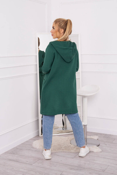 Zateplená bunda s kapucňou 69413 tmavozelená - Kesi UNI