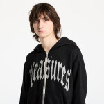 Mikina PLEASURES Twitch Knitted Zip Hoodie Black S