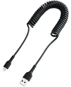 StarTech USB-A - Lightning čierna / Kábel / krútený / 1 m (RUSB2ALT1MBC)