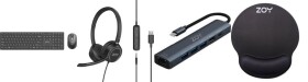 ZOY Zestaw klawiatura + mysz + słuchawki + podkładka ZOY