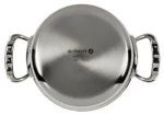 De Buyer Affinity Nízky hrniec s pokrievkou 20 cm / 1.7 l / nerezová oceľ (DB3741-20)