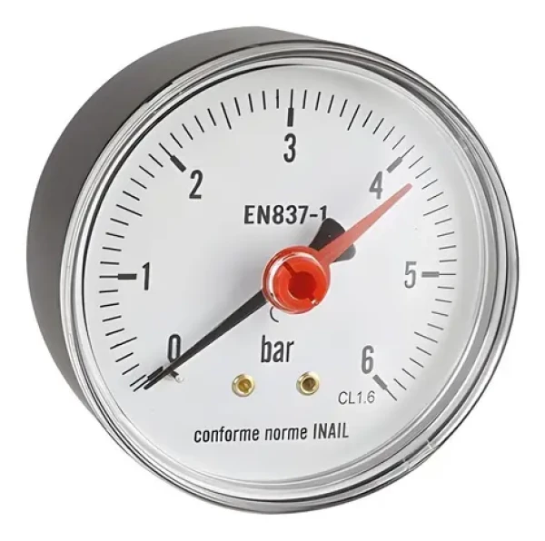 ICMA Manometer 63 mm / Manometer / Závit 1/4" / 6 bar (91263AB06)
