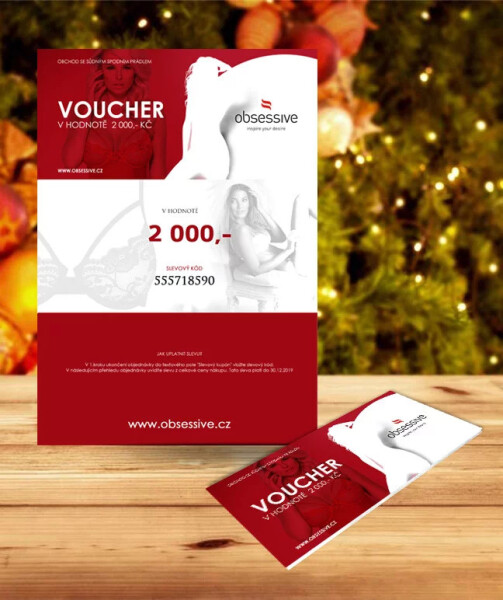 ELEKTRONICKÝ DARČEKOVÝ VOUCHER OBSESSIVE - 2 000 KČ