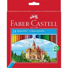 Faber-Castell Castle - Pastelka šesťhranná - papierová krabička 24 ks (120124)