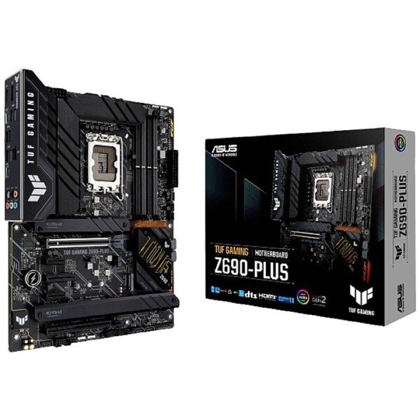 ASUS TUF GAMING Z690-PLUS WIFI / Z690 / LGA 1700 / 4x DDR5 / PCIEx16 / 1x 2.5 GLAN / Wi-Fi / ATX (90MB1AW0-M0EAY0)