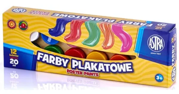 ASTRA Temperové farby 12x20ml / od 3 rokov (83114901)