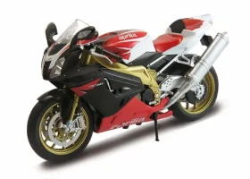 Welly Motocykel Aprilia RSV 1000R Factory 1:10 červený