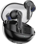 Soundpeats Clear čierna / bezdrôtové slúchadlá / mikrofón / Bluetooth 5.3 / IPX4 / výdrž až 40 hodín (Clear Black)