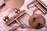 REA - Podomietková sprchová sada Lungo Copper Brush + BOX REA-P8809