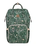 KikkaBoo Prebaľovací batoh Siena Luxe Secret Garden Deep Green (31108020120KB)