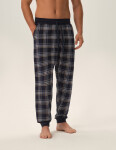 Pánske pyžamové nohavice Honor 3 42457-59X Navy Pattern - Henderson L tmavě modrá s bílou