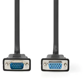 Nedis VGA kábel čierny / Kábel / VGA-VGA / Poniklované konektory / 2 m / Max. 1280x800 (CCGL59100BK20)