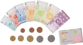 GOKI Detské peniaze s kreditnou kartou - Zvieratkové eurá