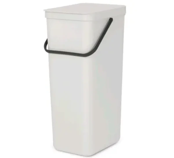 Brabantia Sort amp; Go Odpadkový kôš 40L svetlo šedá / s rukoväťou / plast / 26.7 x 62 x 34.1 cm (214424)