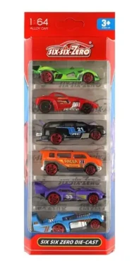 TEDDIES Auto závodné 6 ks 8 cm