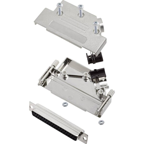 Encitech D45PK-M-37-DBS-K 6355-0009-14 sada D-SUB zásuvková lišta 45 ° Pólov: 37 spájkovaný 1 sada; 6355-0009-14