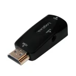 LogiLink redukcia HDMI (M) - VGA (F) čierna / Redukcia / Full HD 1080p / audio 3,5 mm (CV0107)