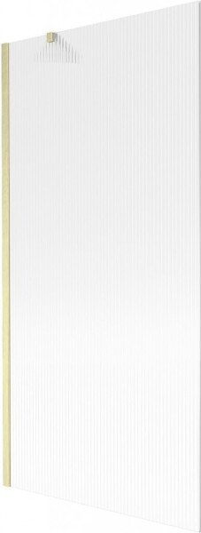 MEXEN/S - Next vaňová zástena FIX 90 x 150, prúžky, zlatá kartáčovaná 895-090-000-00-09-55