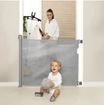 Momcozy M21SSAM08 sivá 140 cm / Detská zábrana / zaťahovacia / do dverí (BG019-GR37NB-A)