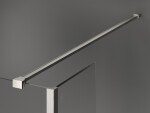 MEXEN/S - Kioto Sprchová zástena WALK-IN 100 x 95 x 40, transparent, nikel kefovaná 800-100-095-221-97-00-040