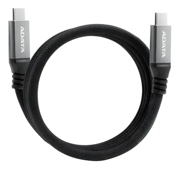 ADATA magnetický kábel USB-C čierna / Kábel / USB-C - USB-C / 100W PD / 10Gbps / 1m (CACCU3-100W-100AN-BK)