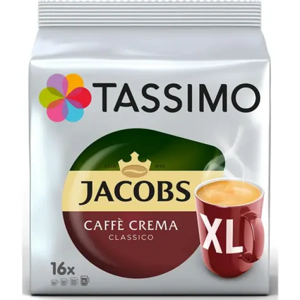 Jacobs Caffé Crema Classico Tassimo XL 16 ks / Kapsľová káva (8711000500033)