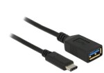 DeLock adaptér SuperSpeed USB (USB 3.1, Gen 1) USB Type-C samec gt; USB Type A samica / 15 cm / čierny (65634)