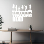 Veselá Stena Samolepka The Walking Dead Farba: hnedá, Veľkosť: 60 x 53 cm