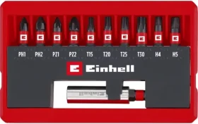 Einhell Sada rázových bitov / 25 mm / 11 ks (49118673)