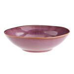 MADAM STOLTZ Kameninová miska Plum Reactive Glaze Large