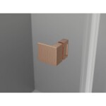 MEXEN/S - Lunar L Duo sprchovací kút dvere krídlové pravá 110 x 95, transparent, meď kartáčovaná 834L-110P-095L-65-00