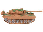 Mamido Tank R/C Diaľkovo ovládaný Svetlá Zvuk Pieskový 1:18 27MHz