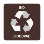 Samolepka pre triedený odpad BIO hnedá / Samolepka / 12 x 12 cm