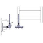 SAPHO - MONO ONE pripojovacia sada ventilov jednobodová, 50, chróm CP2052S