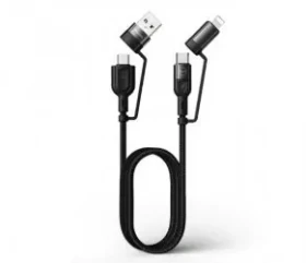 Baseus 4v1 / Nabíjací kábel / PD 60W / Nylon / 1,2 m (1DJ7148)