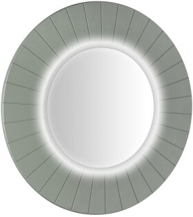 SAPHO - LUMIRO STRIP guľaté zrkadlo s LED osvetlením v ráme, priemer 90cm, verde LR950-4444S