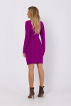 Dámske pletené šaty M773 fialové - Moe L/XL