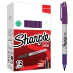 Sharpie Fine fialová / Popisovač permanentný / okrúhly hrot F / 12 ks (2229134)
