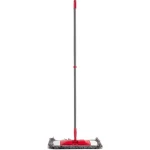 LAMART Mop LT8068 Clean červená / Ženilkový / Teleskopická tyč 70-120 cm / Umývací návlek 42 x 12 cm (42006753)