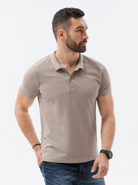 Ombre Polo tričká S1374 Brown L