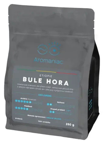 Etiópia Bule Hora / Zrnková káva / 250 g