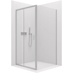 CERANO - Sprchovací kút Varone LINE Ľ/P - 6 mm - chróm, transparentné sklo - 120x70x195 - posuvný CER-DY505-90107